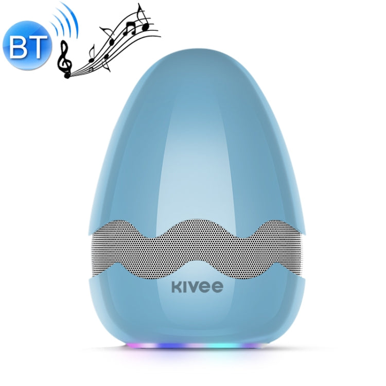 KIVEE KV-MW01 Tone Color Light Bluetooth Speaker, Support TF & FM & Voice Call(Blue)