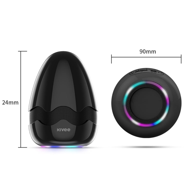 KIVEE KV-MW01 Tone Color Light Bluetooth Speaker, Support TF & FM & Voice Call(Blue)
