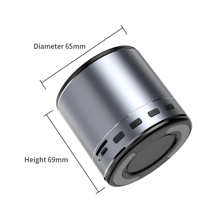 KIVEE KV-MW02 Mini Wireless Bluetooth Speaker, Support TF & FM & Bluetooth Call