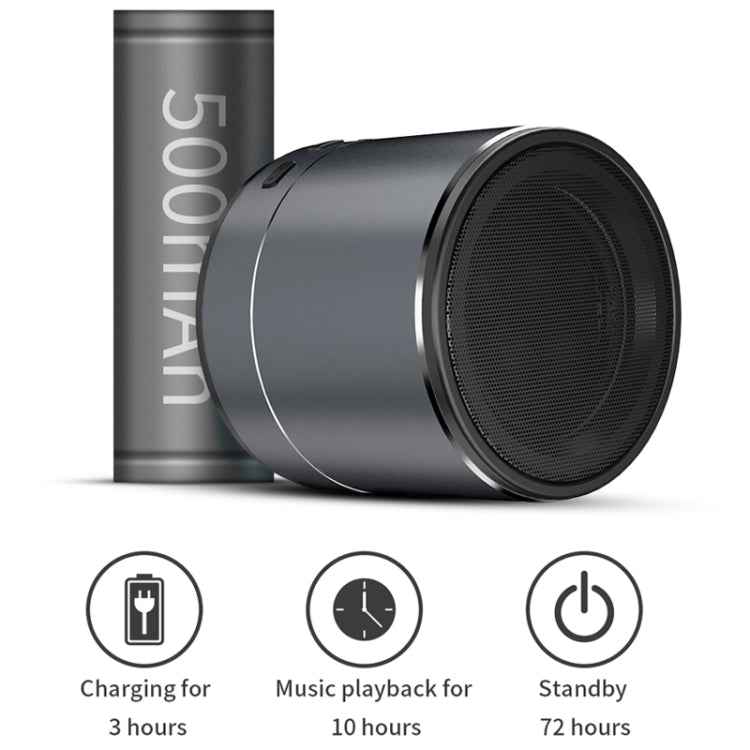 KIVEE KV-MW02 Mini Wireless Bluetooth Speaker, Support TF & FM & Bluetooth Call