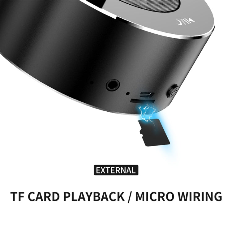 KIVEE KV-MW06A Touch Control Wireless Bluetooth Speaker, Support TF & FM & AUX & Bluetooth call (Black)