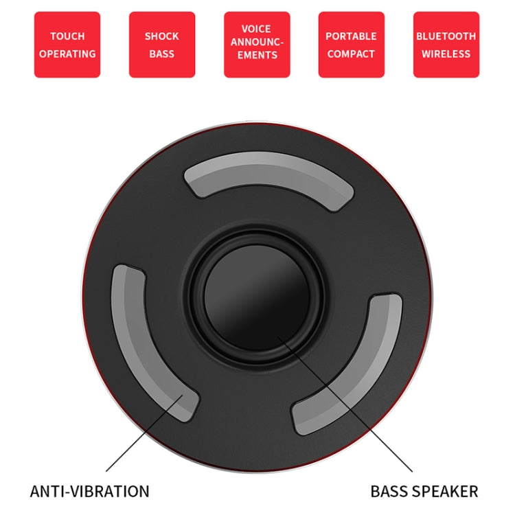 KIVEE KV-MW06B Wireless Bluetooth Speaker, Support TF & FM & AUX & Bluetooth call (Black)