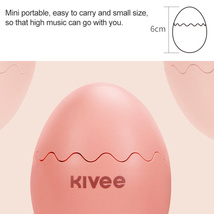 KIVEE KV-MW08 Mini Wireless Bluetooth Speaker, Support Voice Call (White)