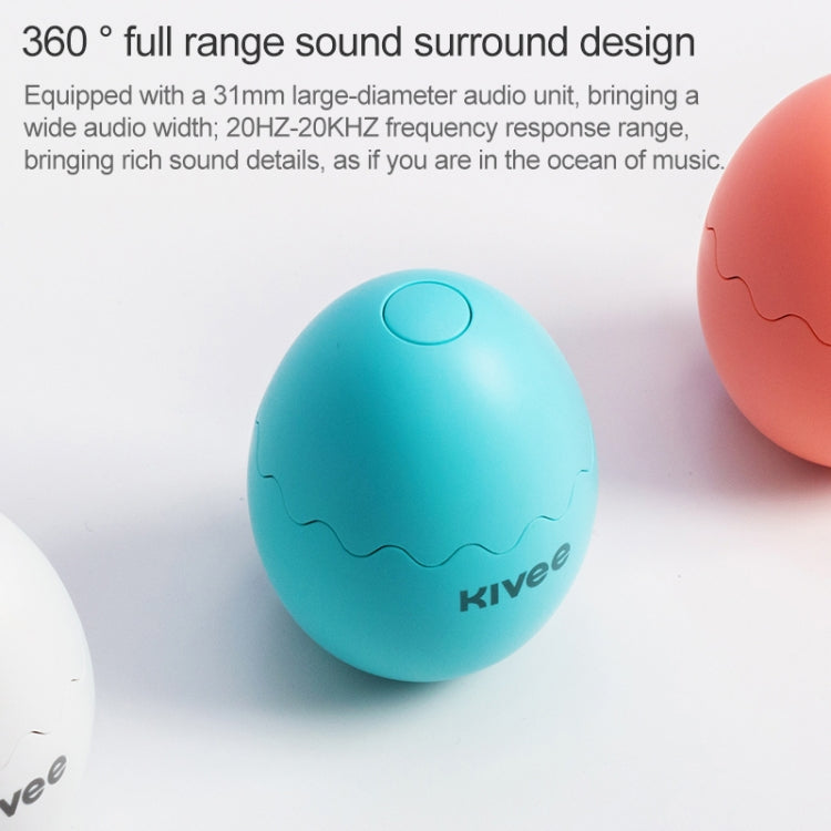 KIVEE KV-MW08 Mini Wireless Bluetooth Speaker, Support Voice Call (White)