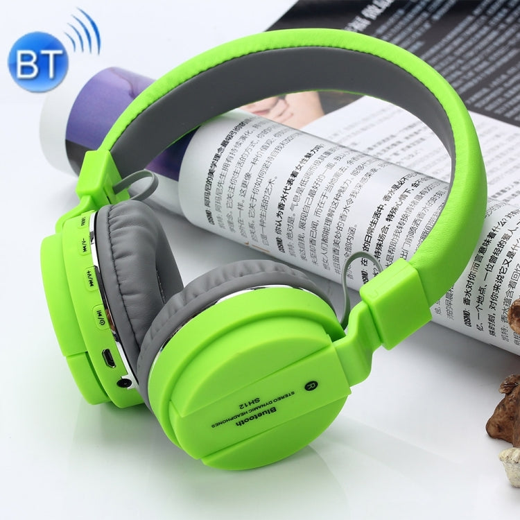 SH-12 Headband Stereo Wireless Bluetooth Headphone Headset, for iPhone, iPad, iPod, Samsung, HTC, Sony, Huawei, Xiaomi and other Audio Devices
