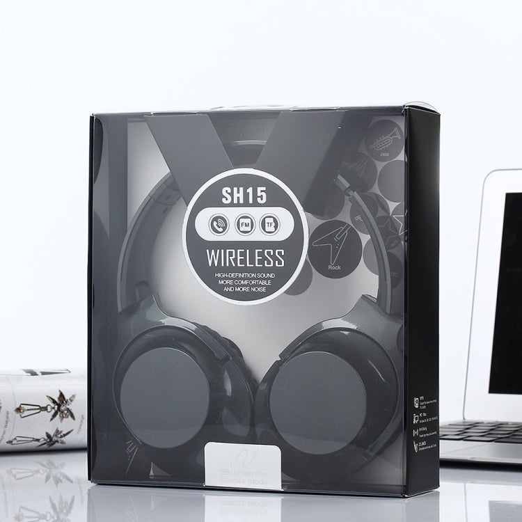 SH-15 Headband Stereo Wireless Bluetooth Headphone Headset, for iPhone, iPad, iPod, Samsung, HTC, Sony, Huawei, Xiaomi and other Audio Devices