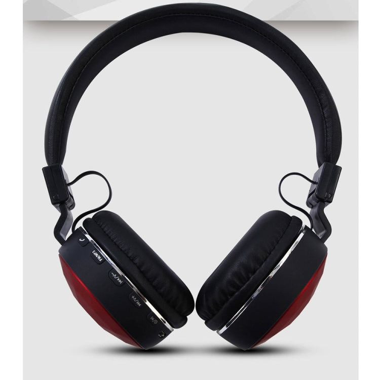 SH-17 Headband Stereo Wireless Bluetooth Headphone Headset, for iPhone, iPad, iPod, Samsung, HTC, Sony, Huawei, Xiaomi and other Audio Devices(Red)