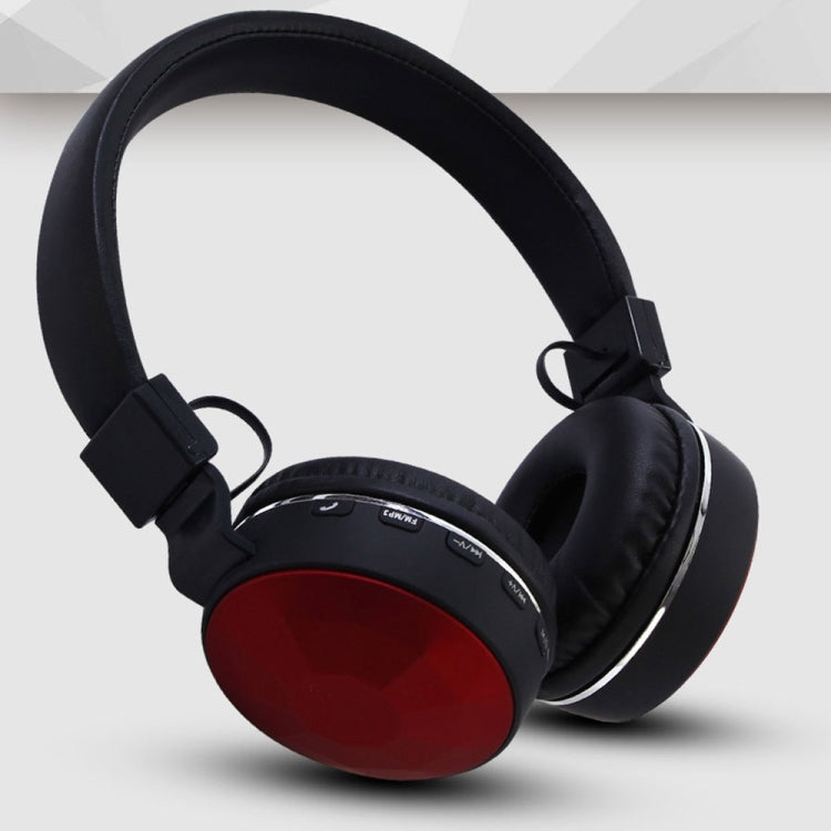 SH-17 Headband Stereo Wireless Bluetooth Headphone Headset, for iPhone, iPad, iPod, Samsung, HTC, Sony, Huawei, Xiaomi and other Audio Devices(Red)