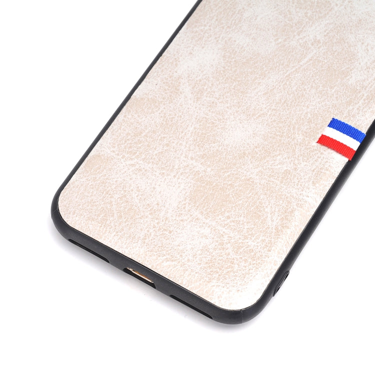 For iPhone SE 2020 & 8 & 7 PU Leather Crazy Horse Texture Flag Print Protective Back Case