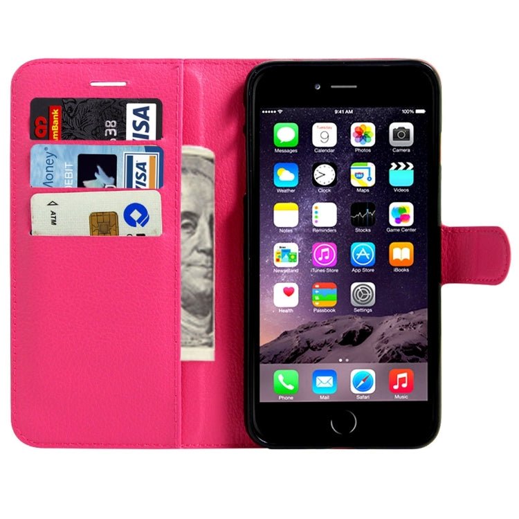 For iPhone 8 Plus & 7 Plus   Litchi Texture Horizontal Flip Leather Case with Magnetic Buckle & Holder & Card Slots & Wallet