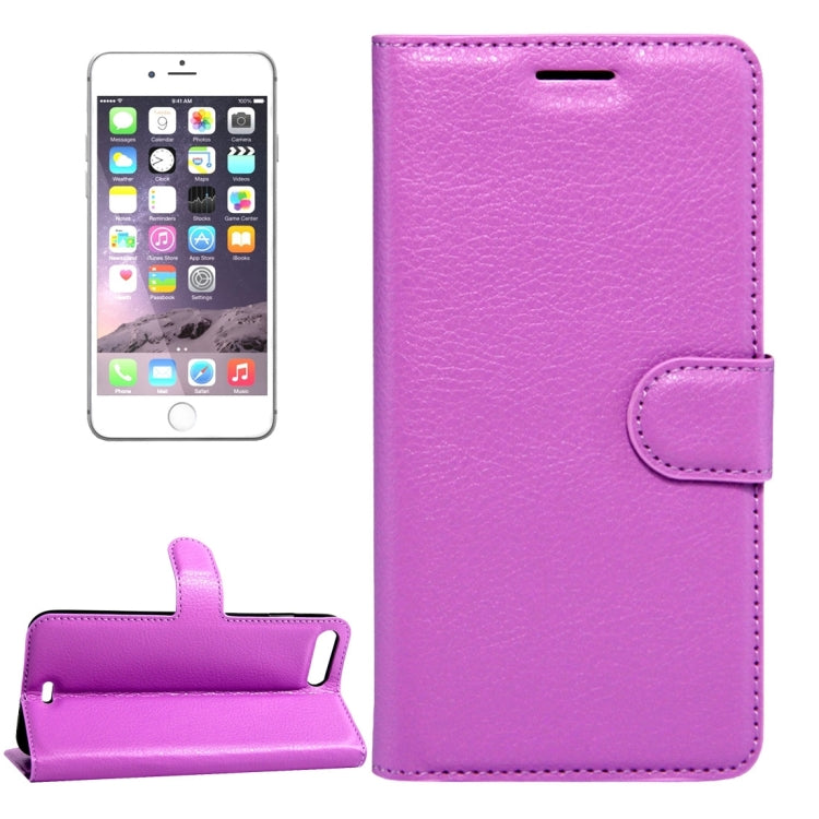 For iPhone 8 Plus & 7 Plus   Litchi Texture Horizontal Flip Leather Case with Magnetic Buckle & Holder & Card Slots & Wallet