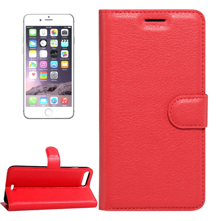 For iPhone 8 Plus & 7 Plus   Litchi Texture Horizontal Flip Leather Case with Magnetic Buckle & Holder & Card Slots & Wallet
