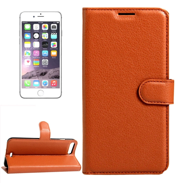 For iPhone 8 Plus & 7 Plus   Litchi Texture Horizontal Flip Leather Case with Magnetic Buckle & Holder & Card Slots & Wallet