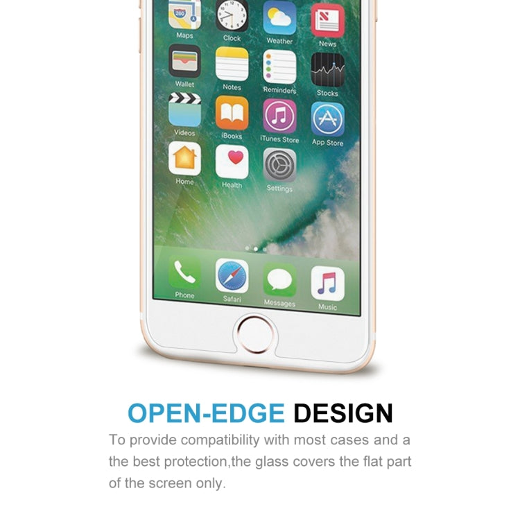 100 PCS for iPhone 8 Plus & iPhone 7 Plus 0.26mm 9H Surface Hardness 2.5D Explosion-proof Tempered Glass Non-full Screen Film