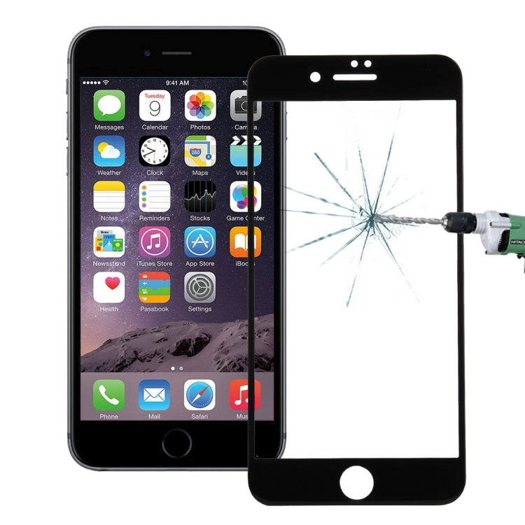 For iPhone 7 Plus 0.26mm 9H Surface Hardness 3D Explosion-proof Colorized Silk-screen Tempered Glass Full Screen Film