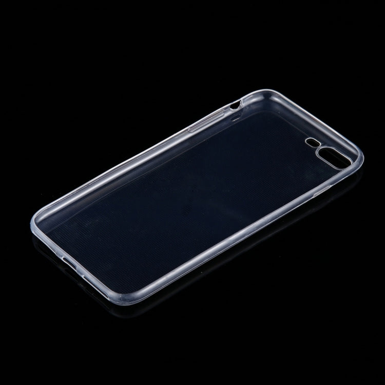 For iPhone 8 Plus & 7 Plus   0.75mm Ultra-thin Transparent TPU Protective Case(Transparent)