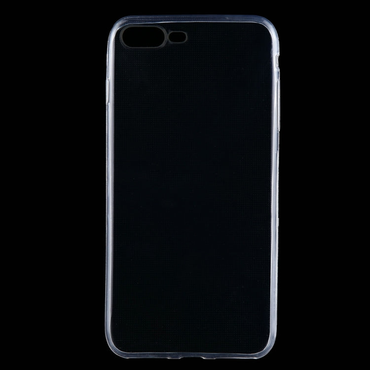 50 PCS for iPhone 8 Plus & 7 Plus   0.75mm Ultra-thin Transparent TPU Protective Case