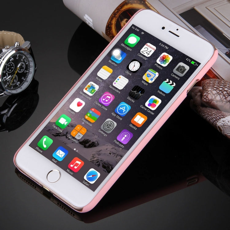For iPhone 8 Plus & 7 Plus   Embossed Flowers Pattern Plastic Protective Case