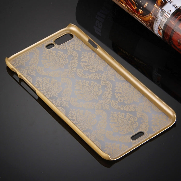 For iPhone 8 Plus & 7 Plus   Embossed Flowers Pattern Plastic Protective Case