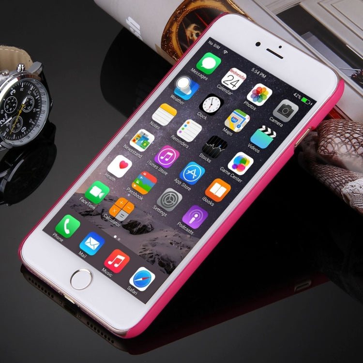 For iPhone 8 Plus & 7 Plus   Embossed Flowers Pattern Plastic Protective Case
