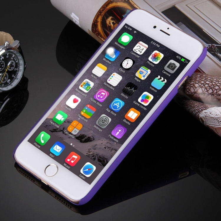For iPhone 8 Plus & 7 Plus   Embossed Flowers Pattern Plastic Protective Case