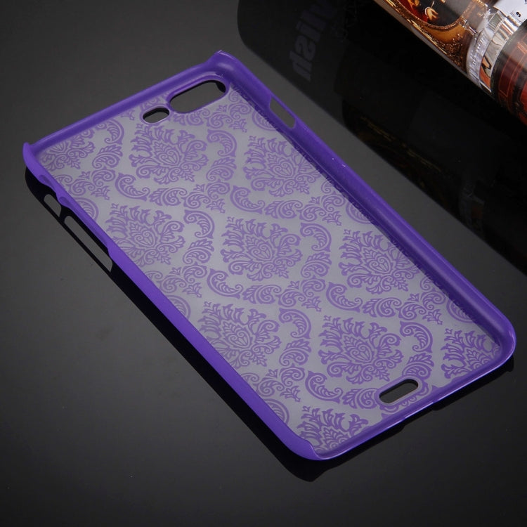 For iPhone 8 Plus & 7 Plus   Embossed Flowers Pattern Plastic Protective Case