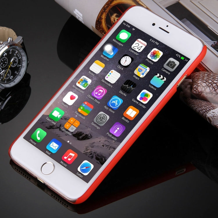 For iPhone 8 Plus & 7 Plus   Embossed Flowers Pattern Plastic Protective Case