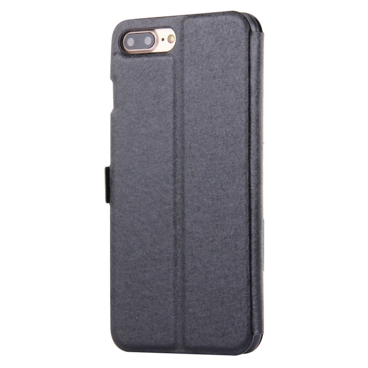 For iPhone 8 Plus & 7 Plus   Solid Color Horizontal Flip Leather Case with Call Display ID & Holder & Magnetic Buckle