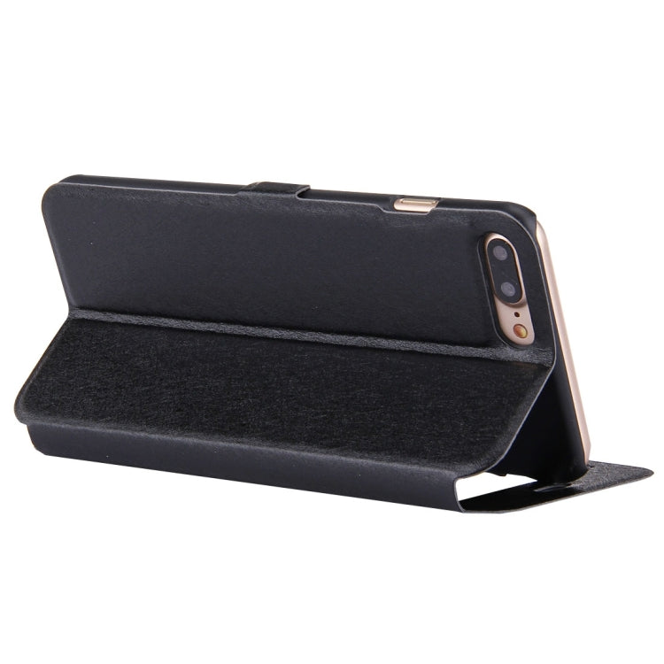 For iPhone 8 Plus & 7 Plus   Solid Color Horizontal Flip Leather Case with Call Display ID & Holder & Magnetic Buckle