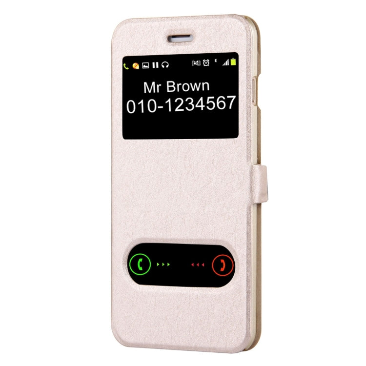 For iPhone 8 Plus & 7 Plus   Solid Color Horizontal Flip Leather Case with Call Display ID & Holder & Magnetic Buckle
