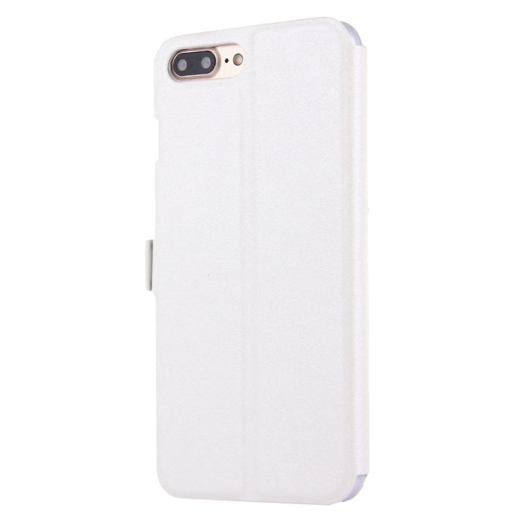For iPhone 8 Plus & 7 Plus   Solid Color Horizontal Flip Leather Case with Call Display ID & Holder & Magnetic Buckle