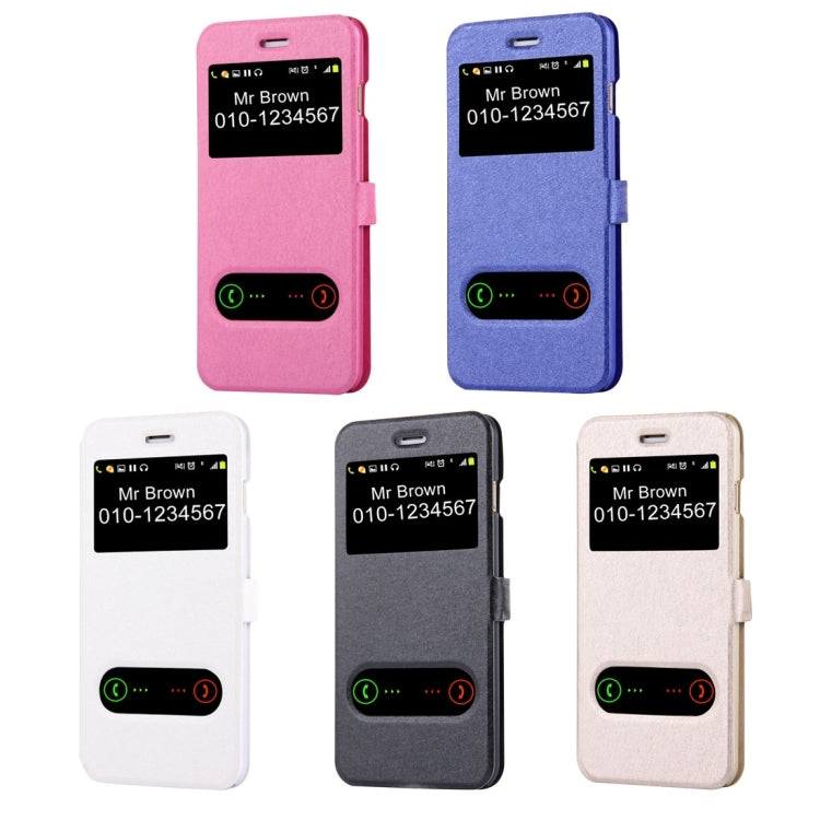 For iPhone 8 Plus & 7 Plus   Solid Color Horizontal Flip Leather Case with Call Display ID & Holder & Magnetic Buckle