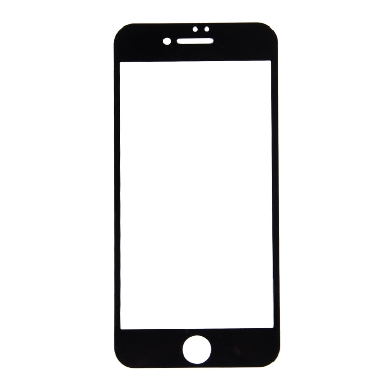 For iPhone 7 Plus Silk Printing Screen Protector 0.26mm 9H Surface Hardness 2.5D Explosion-proof Tempered Glass Screen Film(Black)