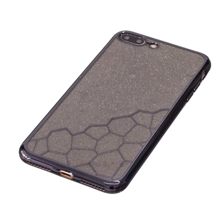 For iPhone 8 Plus & 7 Plus   Electroplating Small Cubes TPU Protective Back Cover Case