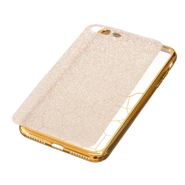 For iPhone 8 Plus & 7 Plus   Electroplating Small Cubes TPU Protective Back Cover Case