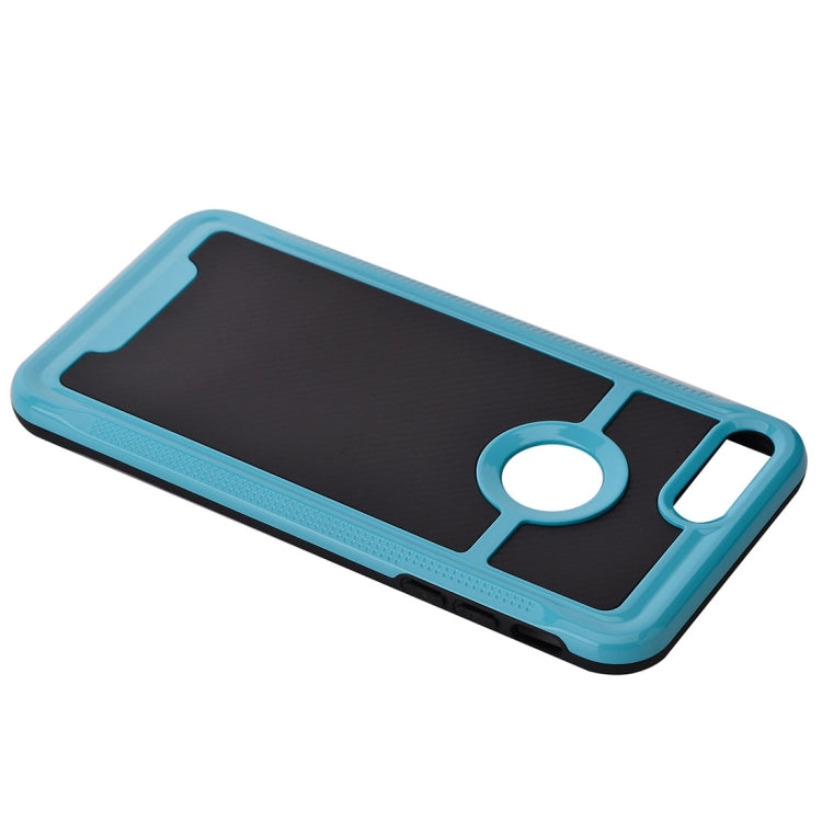 For iPhone 8 Plus & 7 Plus   Carbon Fiber Texture TPU + PC Combination Back Case