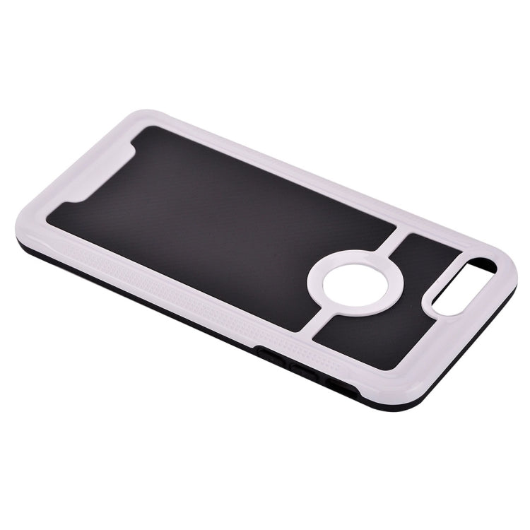For iPhone 8 Plus & 7 Plus   Carbon Fiber Texture TPU + PC Combination Back Case