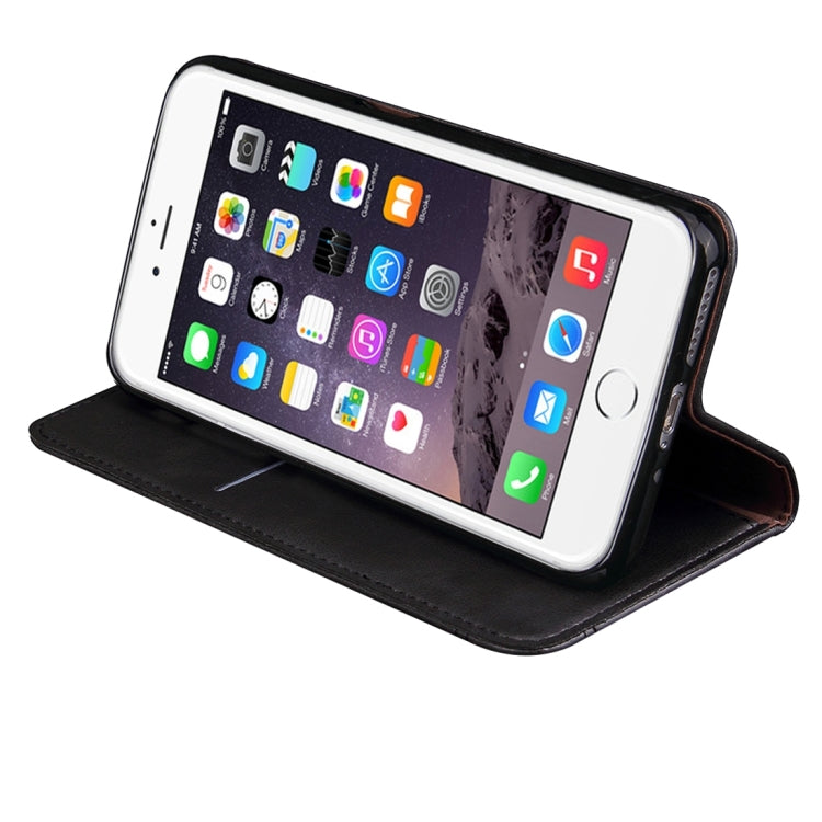 For iPhone 8 Plus & 7 Plus   Retro Crazy Horse Texture Magnetic Adsorption Horizontal Flip Leather Case with Card Slot & Holder & Wallet