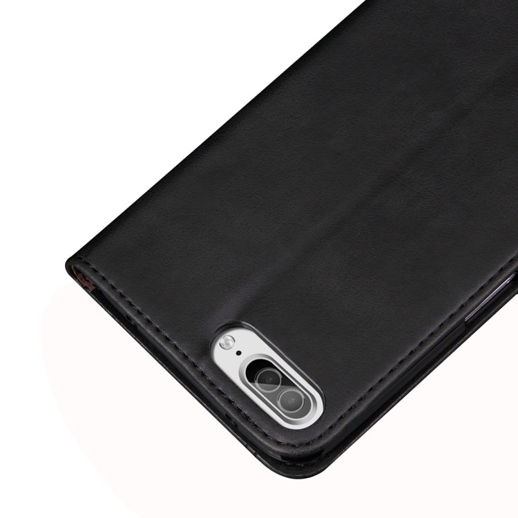 For iPhone 8 Plus & 7 Plus   Retro Crazy Horse Texture Magnetic Adsorption Horizontal Flip Leather Case with Card Slot & Holder & Wallet