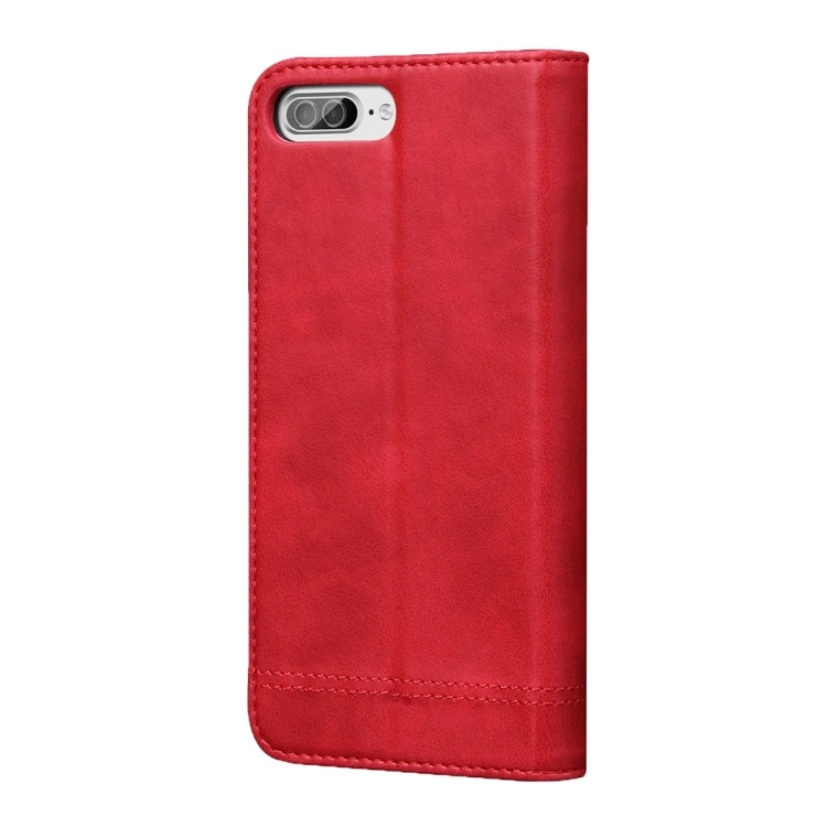 For iPhone 8 Plus & 7 Plus   Retro Crazy Horse Texture Magnetic Adsorption Horizontal Flip Leather Case with Card Slot & Holder & Wallet