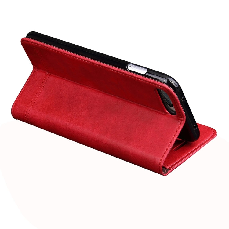 For iPhone 8 Plus & 7 Plus   Retro Crazy Horse Texture Magnetic Adsorption Horizontal Flip Leather Case with Card Slot & Holder & Wallet