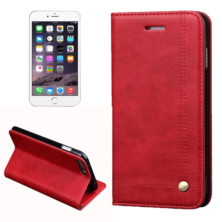 For iPhone 8 Plus & 7 Plus   Retro Crazy Horse Texture Magnetic Adsorption Horizontal Flip Leather Case with Card Slot & Holder & Wallet