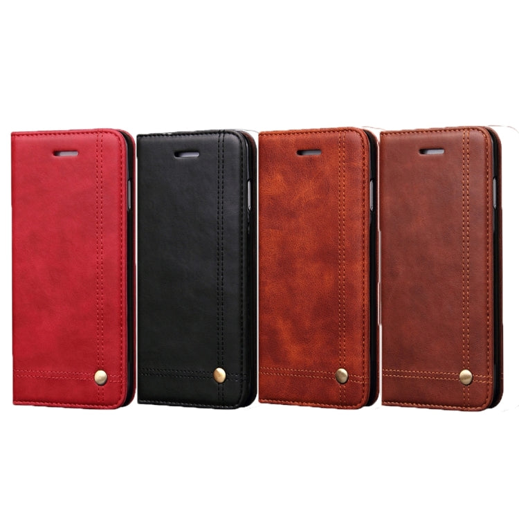 For iPhone 8 Plus & 7 Plus   Retro Crazy Horse Texture Magnetic Adsorption Horizontal Flip Leather Case with Card Slot & Holder & Wallet