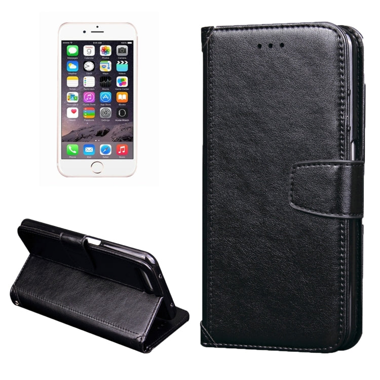 For iPhone 8 Plus & 7 Plus   Knead Skin Texture Splice Horizontal Flip Leather Case with Photo Frame & Card Slot & Holder & Wallet & Lanyard