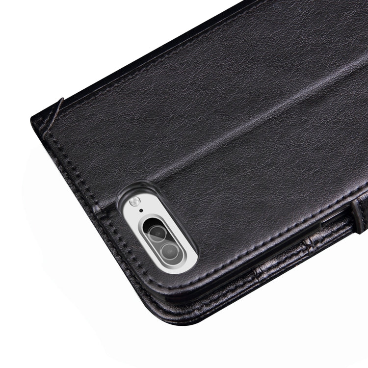For iPhone 8 Plus & 7 Plus   Knead Skin Texture Splice Horizontal Flip Leather Case with Photo Frame & Card Slot & Holder & Wallet & Lanyard