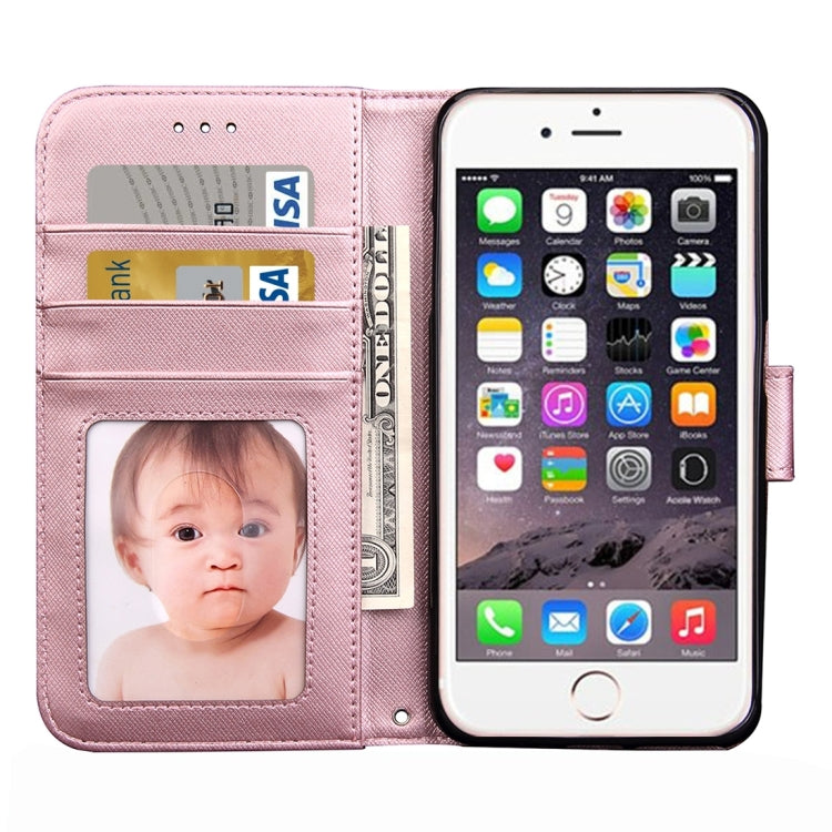 For iPhone 8 Plus & 7 Plus   Knead Skin Texture Splice Horizontal Flip Leather Case with Photo Frame & Card Slot & Holder & Wallet & Lanyard