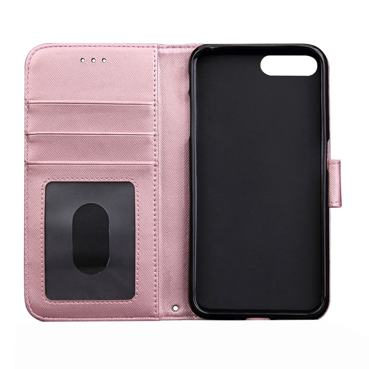 For iPhone 8 Plus & 7 Plus   Knead Skin Texture Splice Horizontal Flip Leather Case with Photo Frame & Card Slot & Holder & Wallet & Lanyard