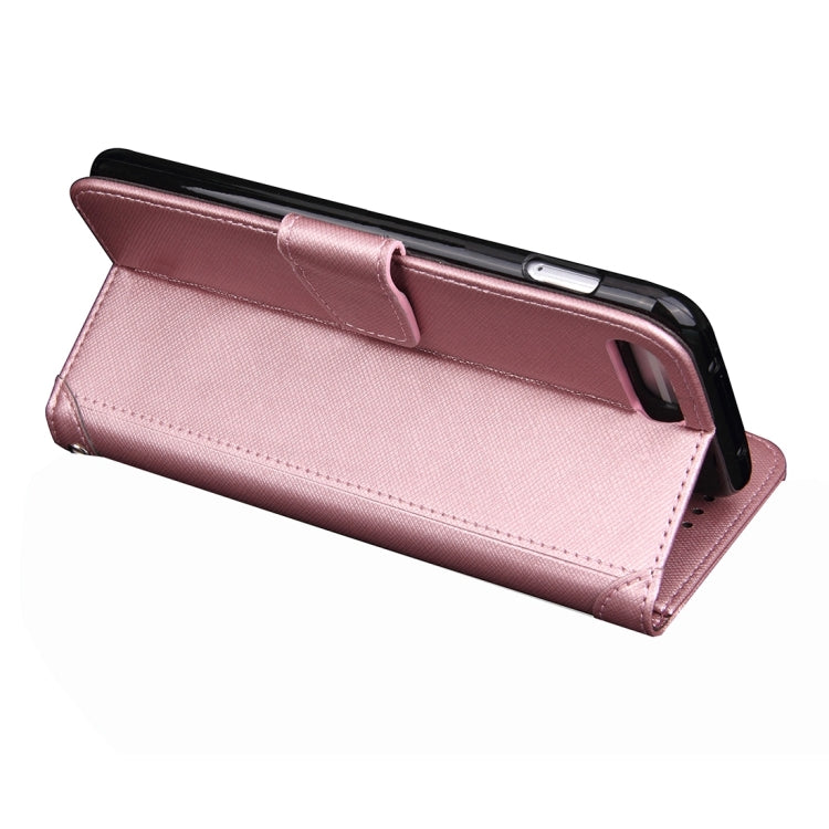 For iPhone 8 Plus & 7 Plus   Knead Skin Texture Splice Horizontal Flip Leather Case with Photo Frame & Card Slot & Holder & Wallet & Lanyard