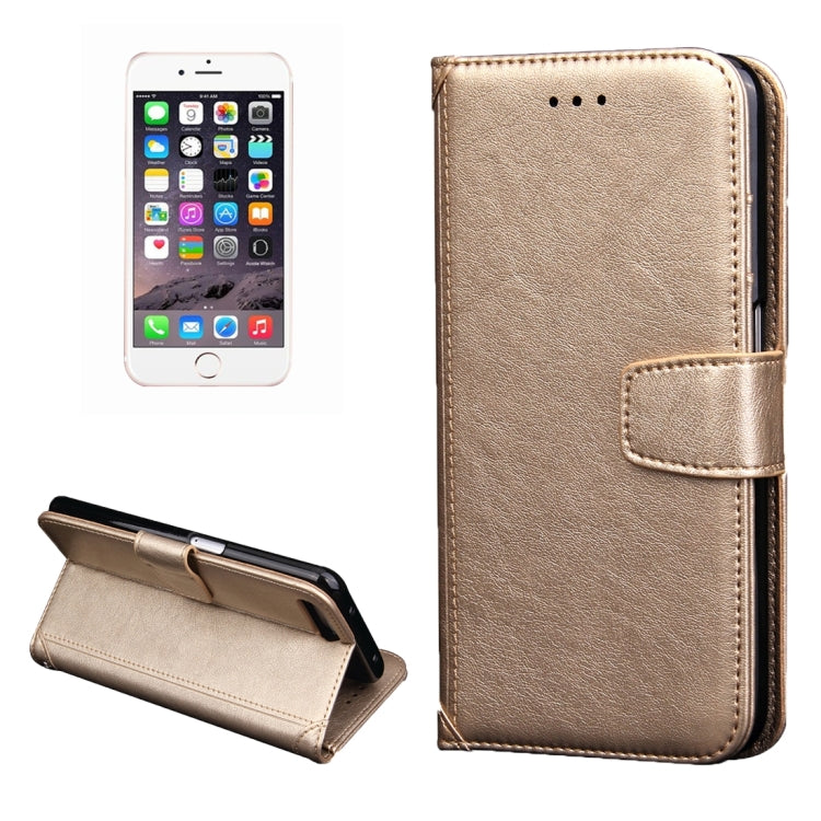 For iPhone 8 Plus & 7 Plus   Knead Skin Texture Splice Horizontal Flip Leather Case with Photo Frame & Card Slot & Holder & Wallet & Lanyard