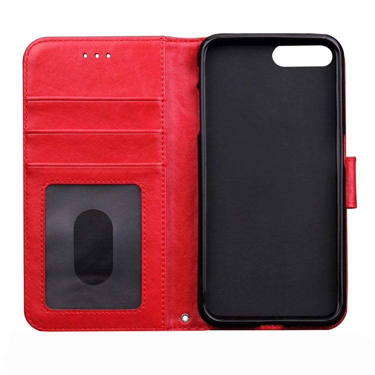 For iPhone 8 Plus & 7 Plus   Knead Skin Texture Splice Horizontal Flip Leather Case with Photo Frame & Card Slot & Holder & Wallet & Lanyard